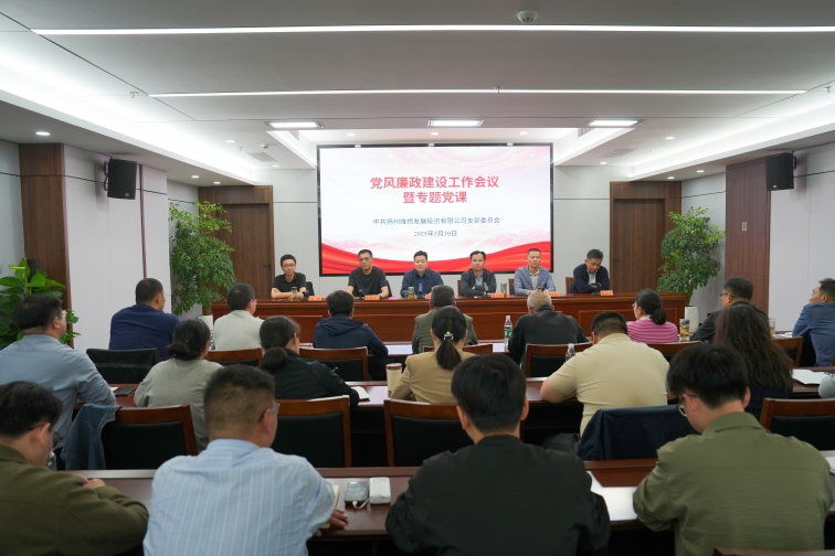 維揚(yáng)發(fā)投召開(kāi)黨風(fēng)廉政建設(shè)工作會(huì)議暨專題黨課
